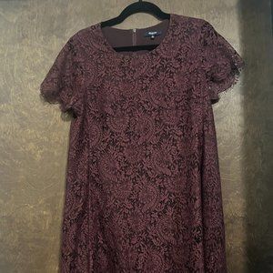 MADEWELL Floral Lace Shift Dress